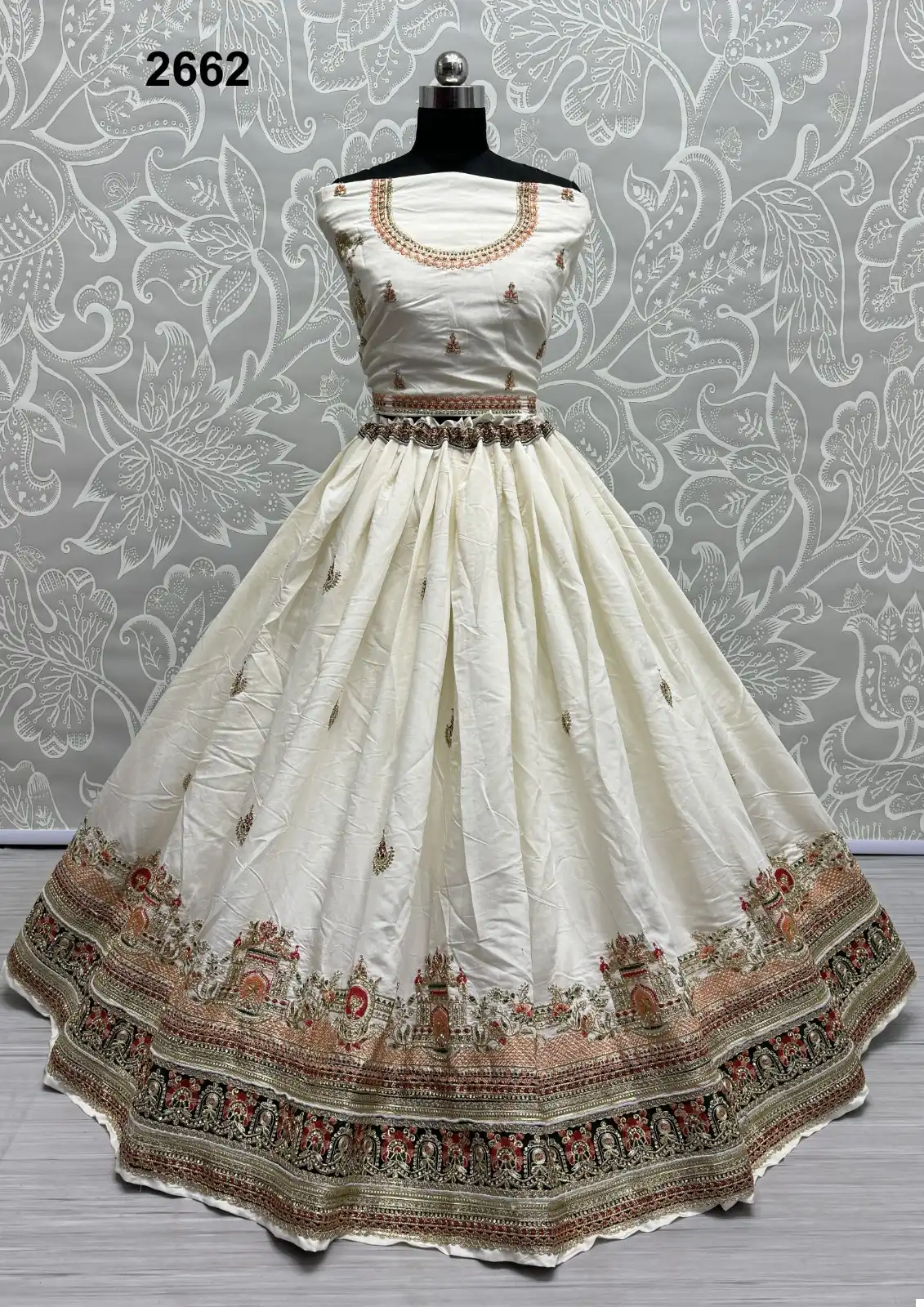 Anjani Art 2662 Gadhwal Silk Wholesale Lehenga - Image 2