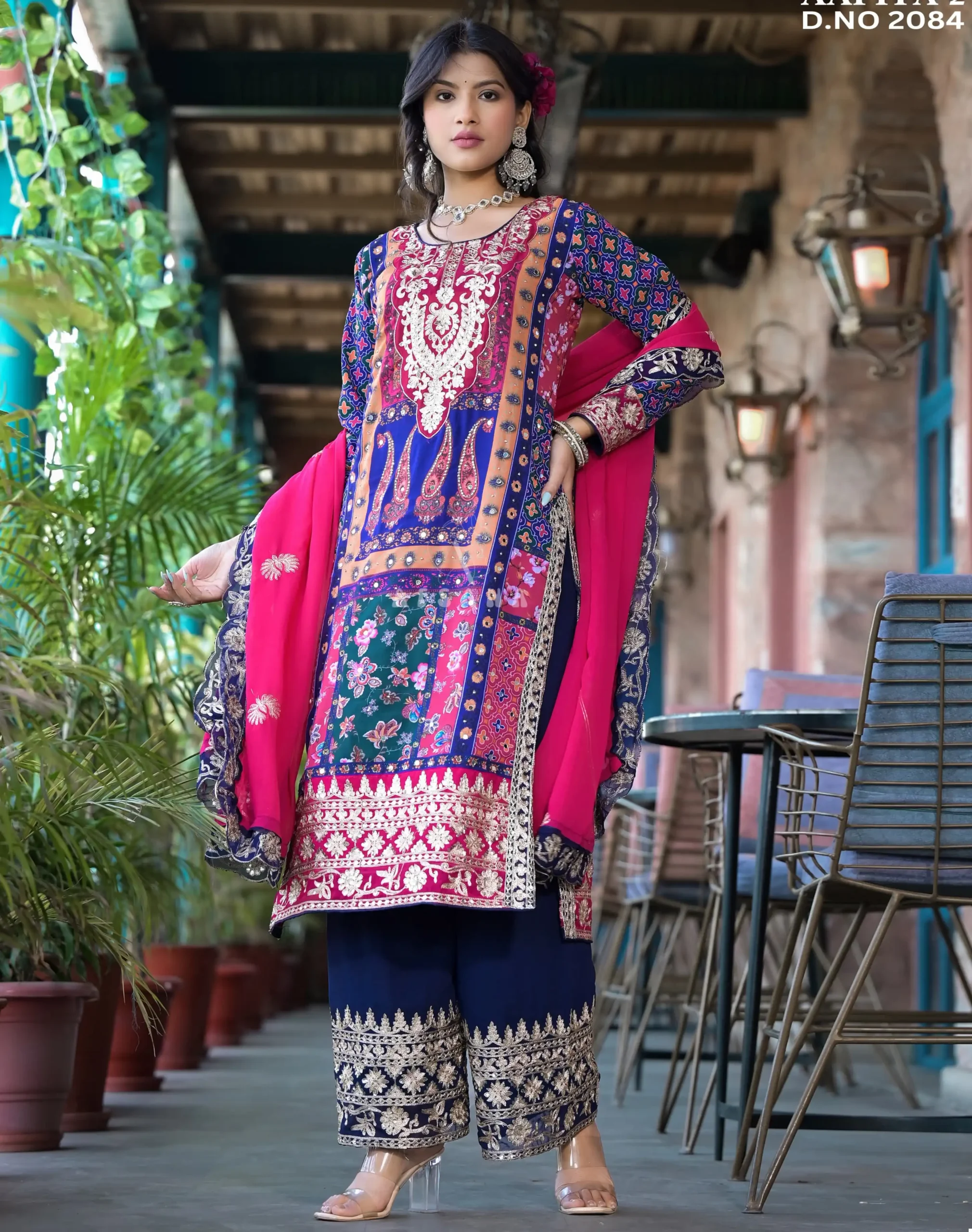 Afsana Aafiya 2 Georgette Digital Print Wholesale Pakistani Readymade Salwar Suit Catalog