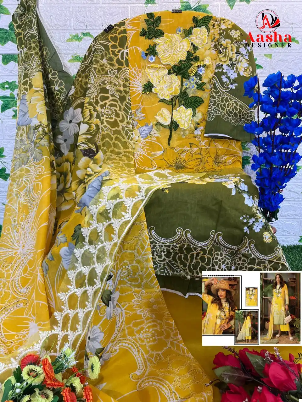 Aasha Designer Adan Libas Colors Pure Cotton Print Wholesale Pakistani Salwar Suit Catalog - Image 5