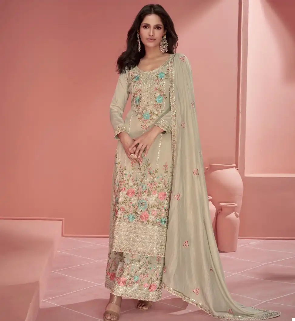 Aashirwad Mehroon Organza Simar Silk Wholesale Designer Readymade Salwar Suit Catalog