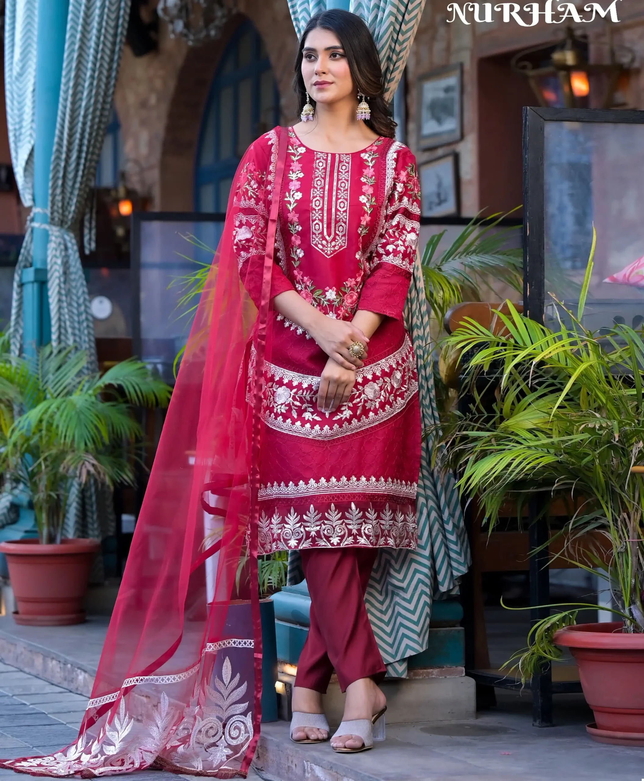 Afsana Nurham Nx Organza Wholesale Pakistani Readymade Salwar Suit Catalog