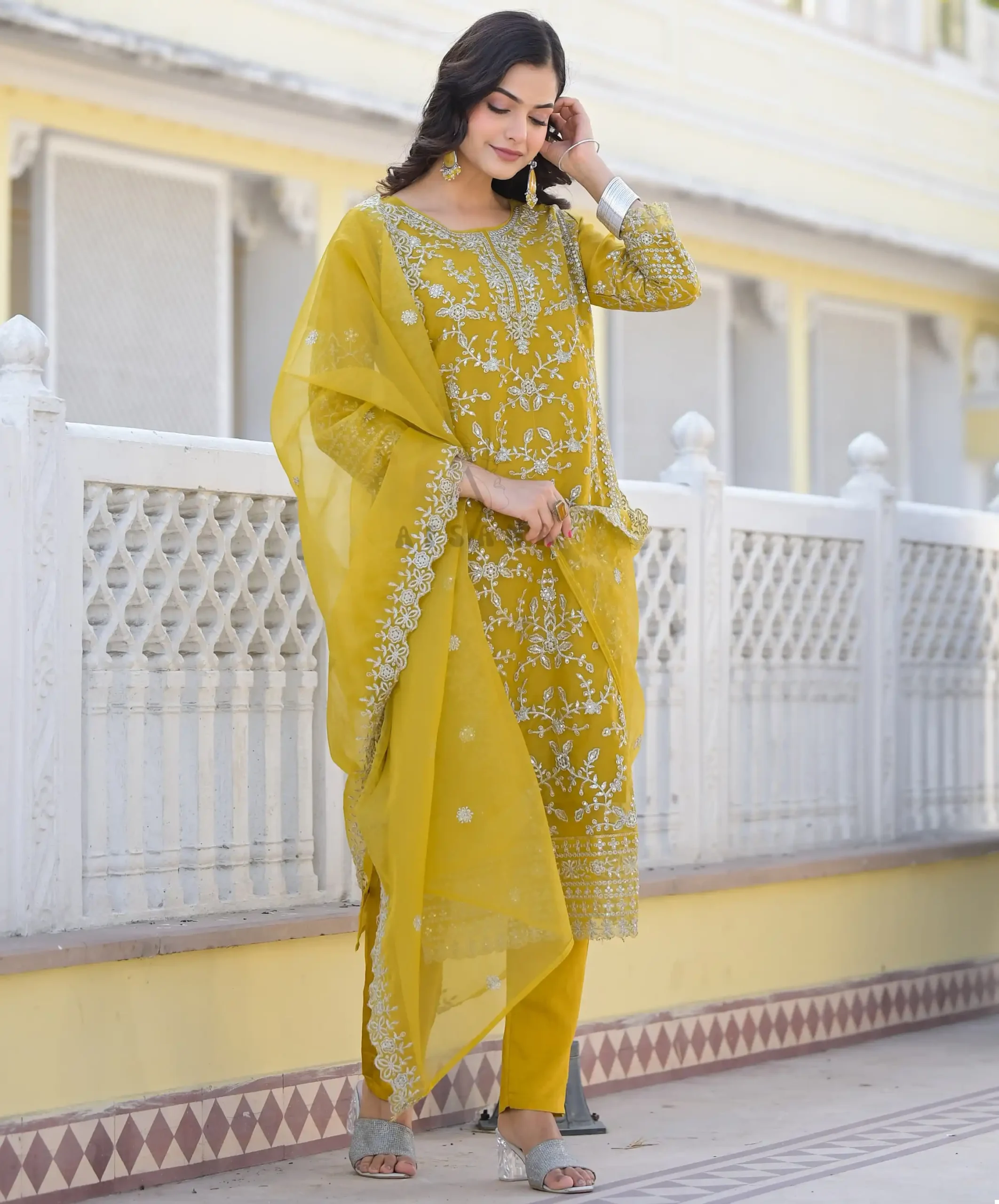 Afsana Sifra Organza Wholesale Pakistani Readymade Salwar Suit Catalog