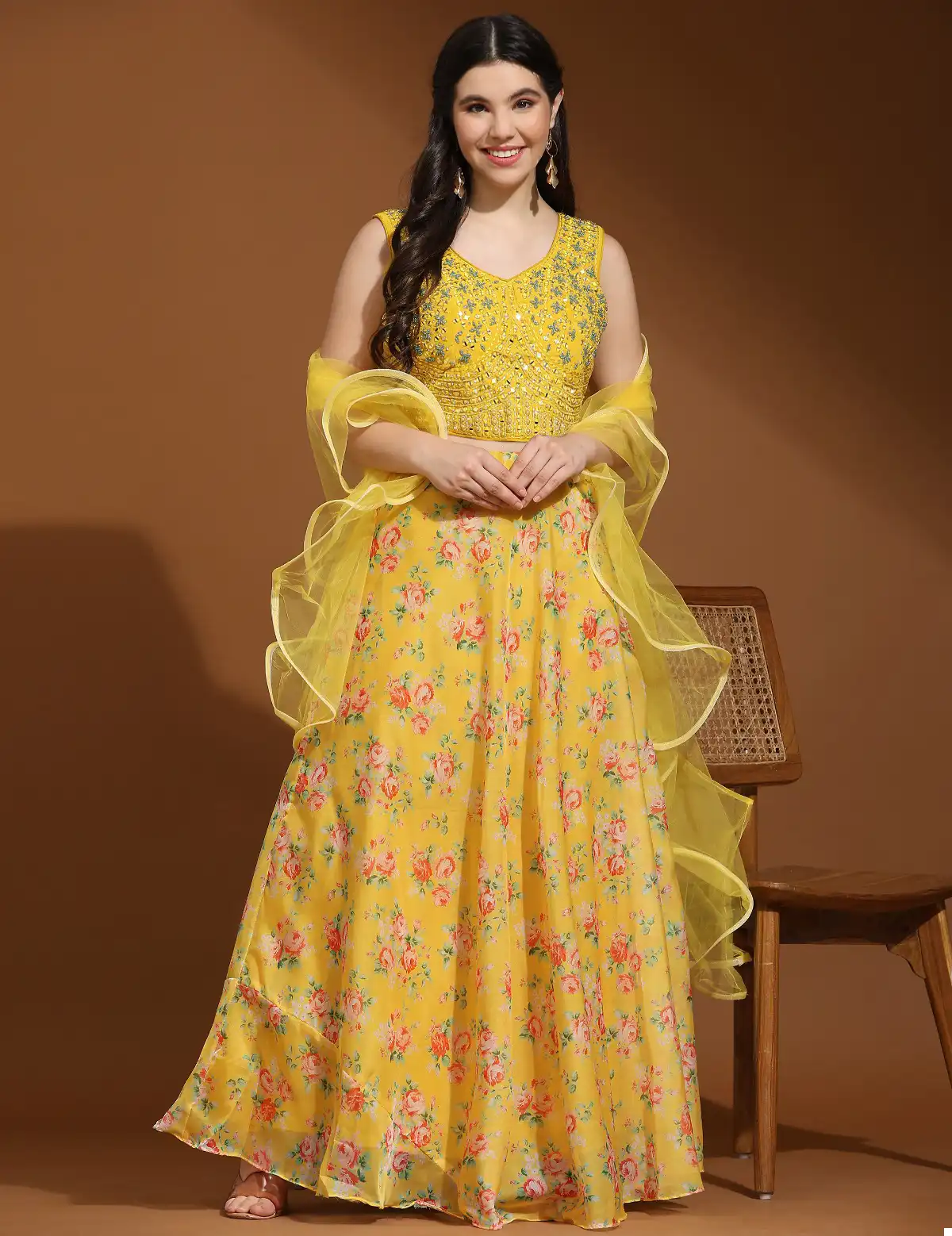 Amoha C192 Premium Silk Organza Wholesale Lehenga