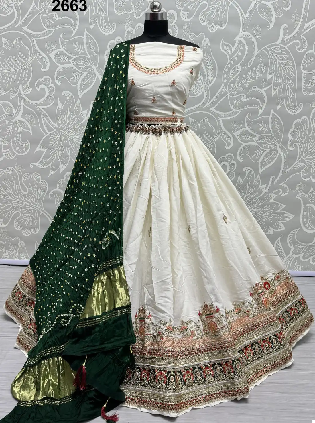 Anjani Art 2663 Gadhwal Silk Wholesale Lehenga