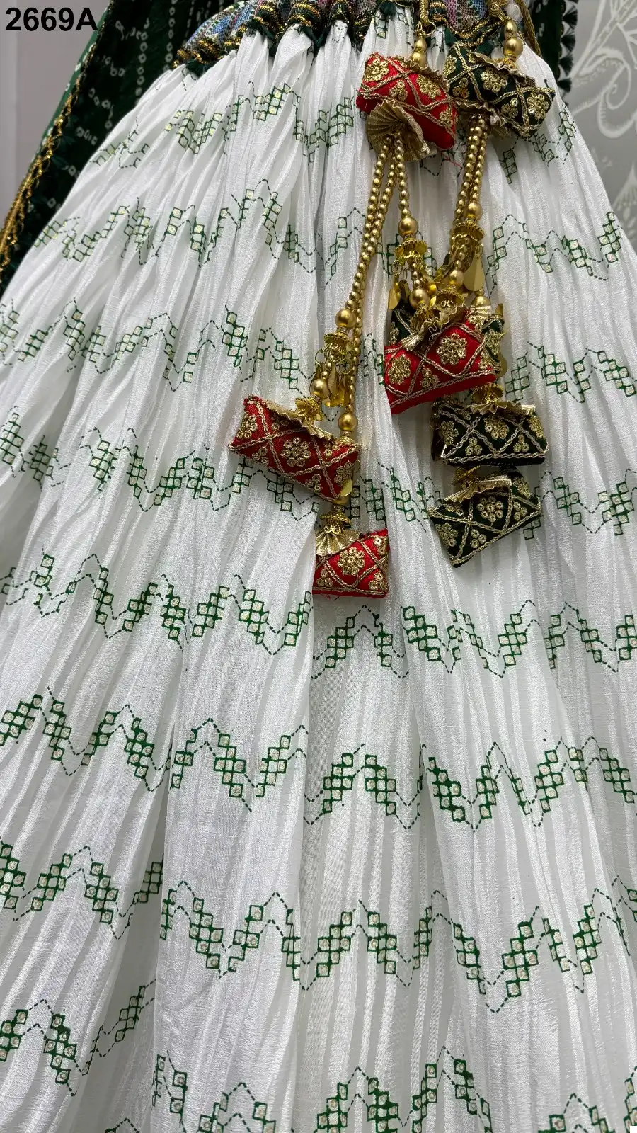 Anjani Art 2669A & 2669B Chinnon Wholesale Lehenga Catalog - Image 2