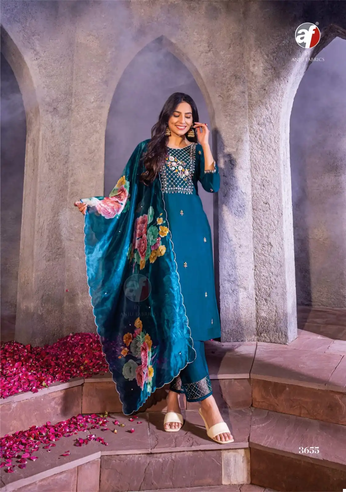 Anju Fabric Mayra Vol 4 Viscose Modal Wholesale Readymade Salwar Suit Catalog — Wholesale Salwar Suits, Anju fabric wholesale from Surat - Gallery Image 3