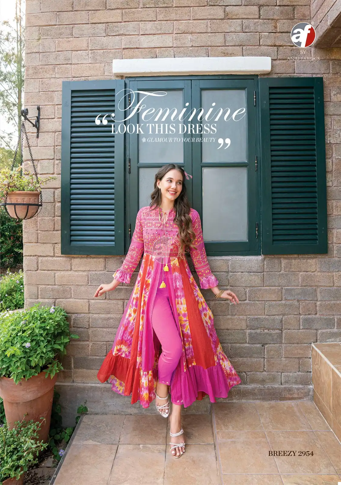 Anju Fabrics Breezy Vol 3 Pure Mal Cotton Wholesale Designer Kurti with Pant Catalog — Wholesale Kurtis, Anju fabric wholesale from Surat — view 2