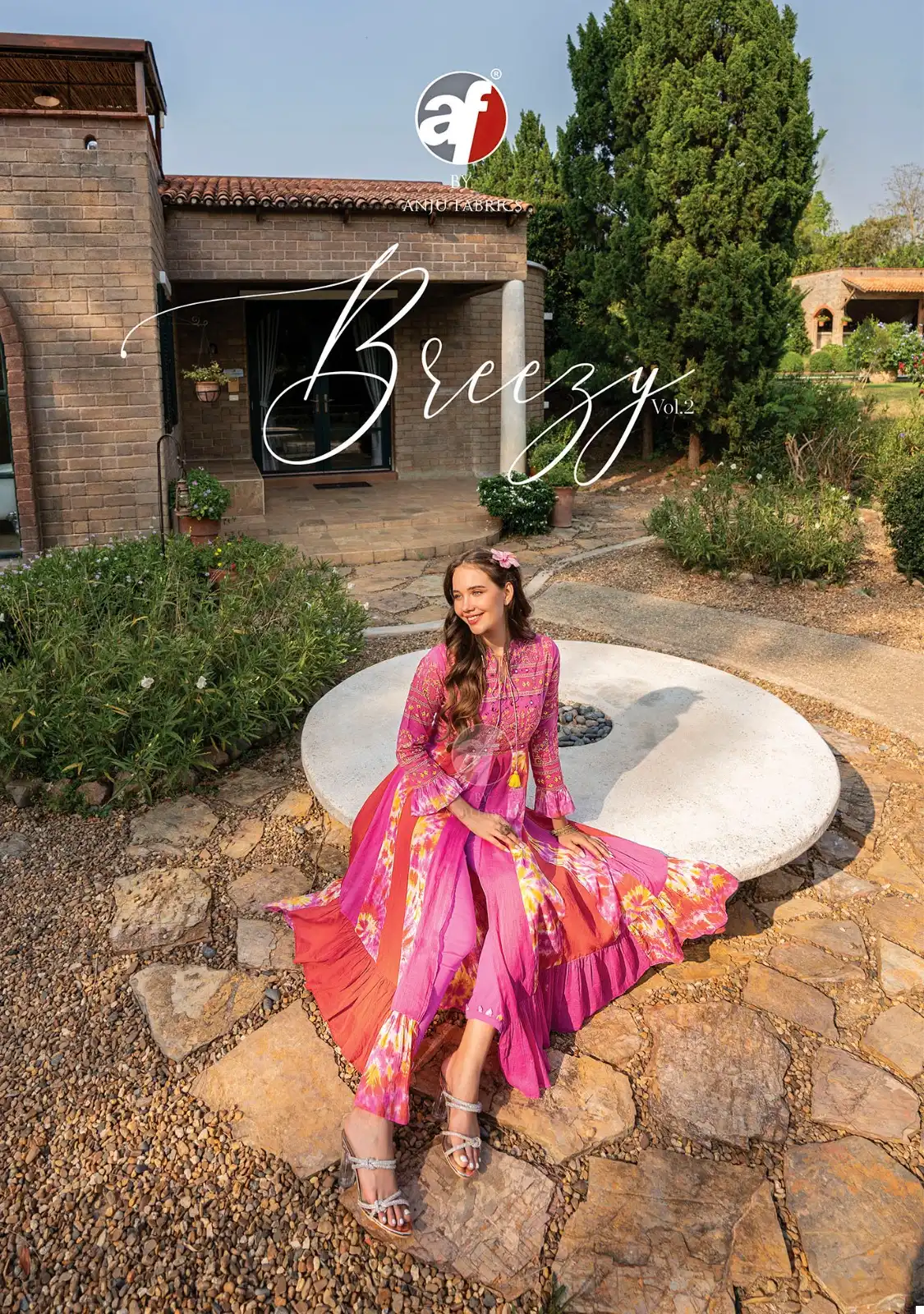 Anju Fabrics Breezy Vol 3 Pure Mal Cotton Wholesale Designer Kurti with Pant Catalog — Wholesale Kurtis, Anju fabric wholesale from Surat — view 5