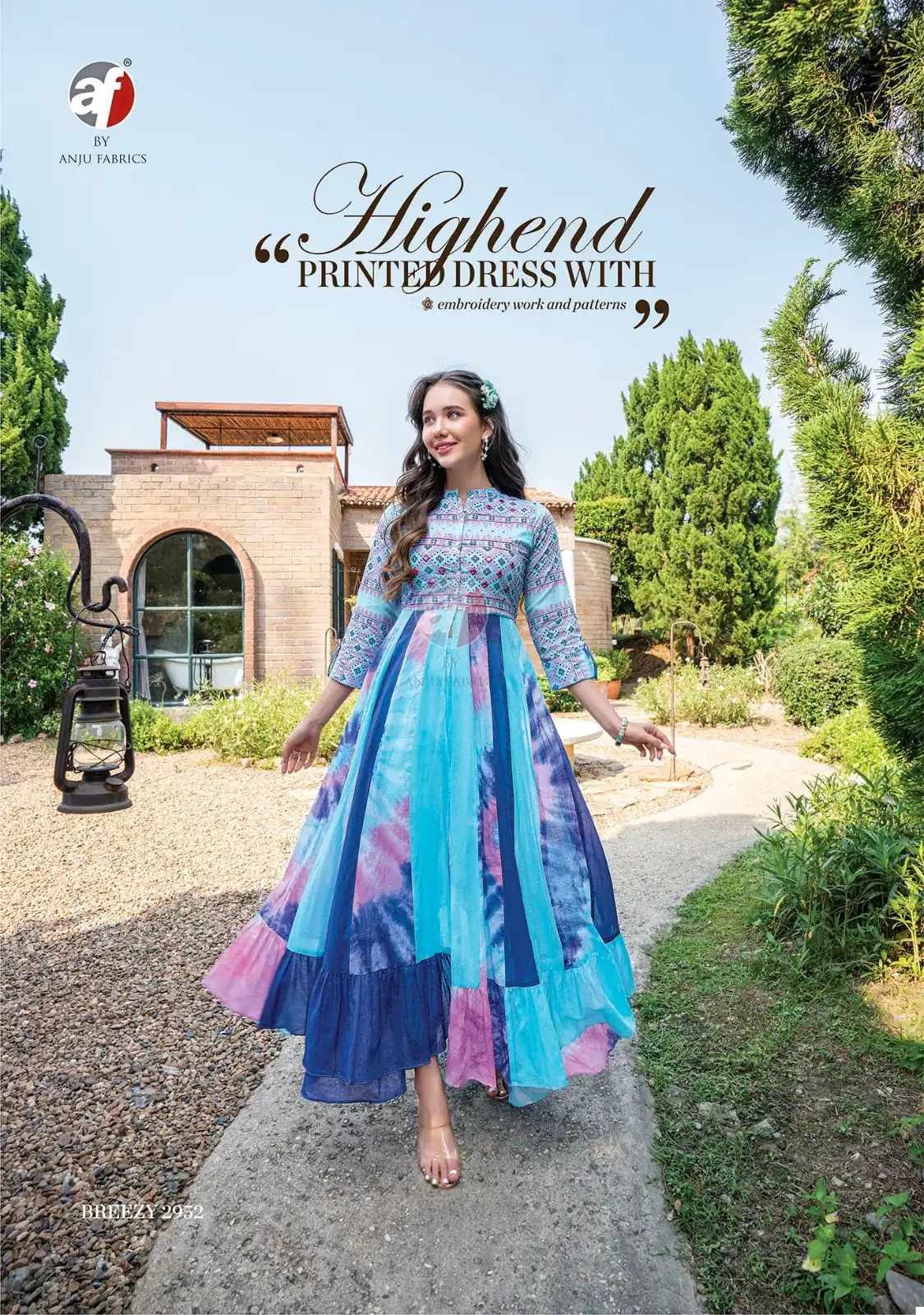Anju Fabrics Breezy Vol 3 Pure Mal Cotton Wholesale Designer Kurti with Pant Catalog — Wholesale Kurtis, Anju fabric wholesale from Surat — view 6
