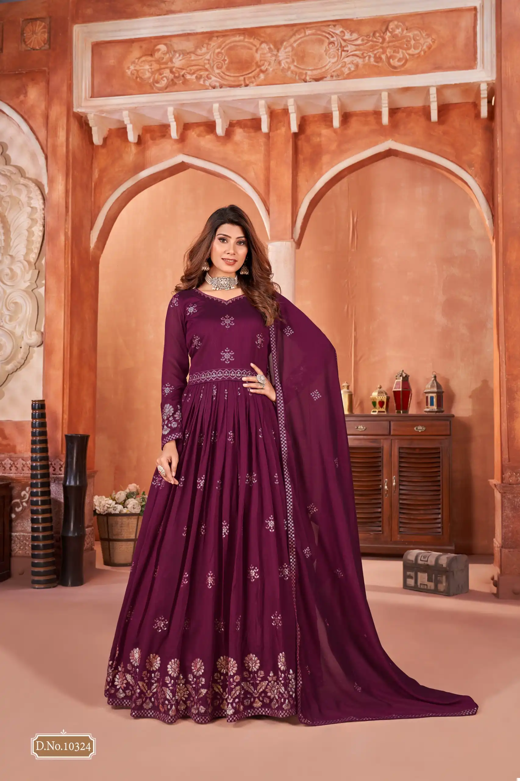 Anjubaa Vol 32 Art Silk Wholesale Designer Salwar Suit Catalog — Wholesale Salwar Suits, Anju fabric wholesale from Surat — view 4