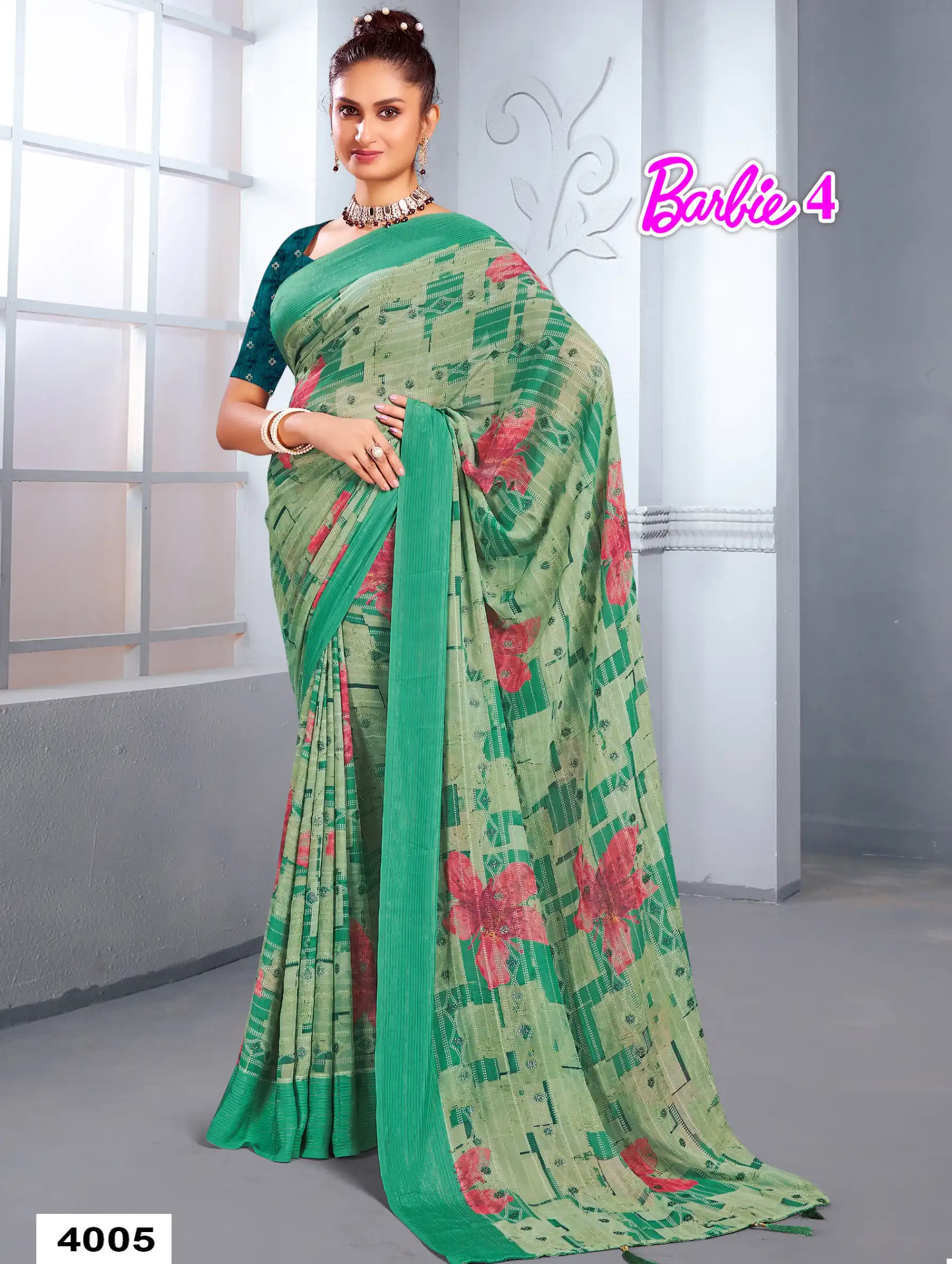 Mahamani Barbie Vol 4 Heavy Georgette Wholesale Sarees Catalog