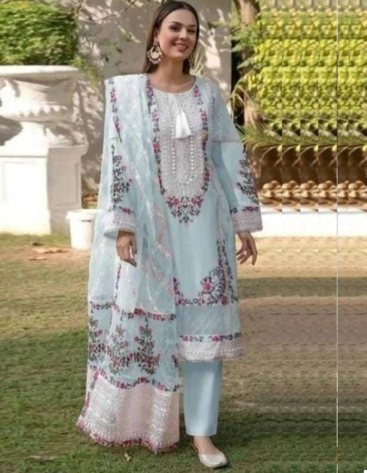 Bilqis D No B18 A To D Faux Georgette Wholesale Pakistani Salwar Suit Catalog