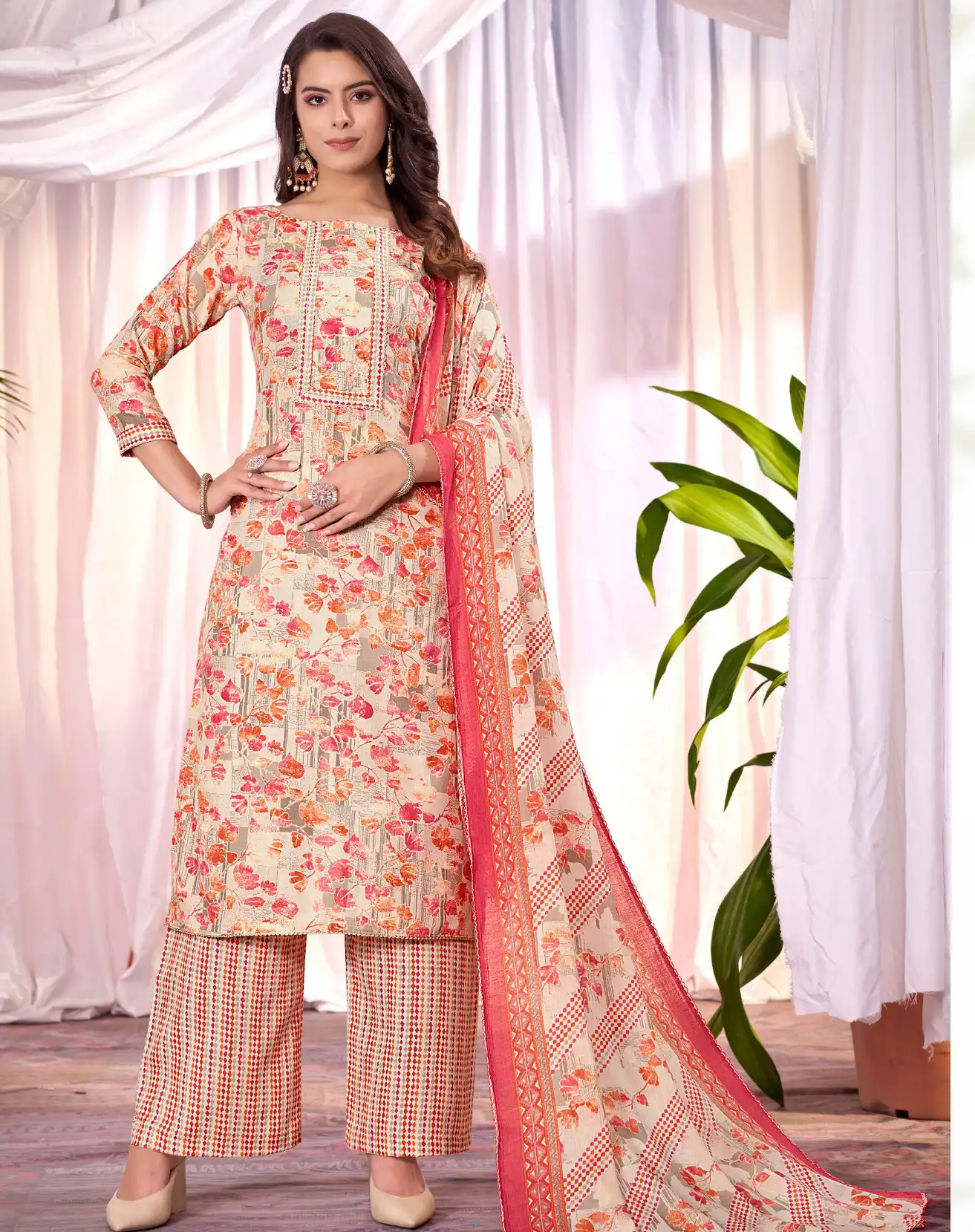 Bipson Mercedes 2485 Pure Cotton Foil Print Wholesale Salwar Suit Catalog