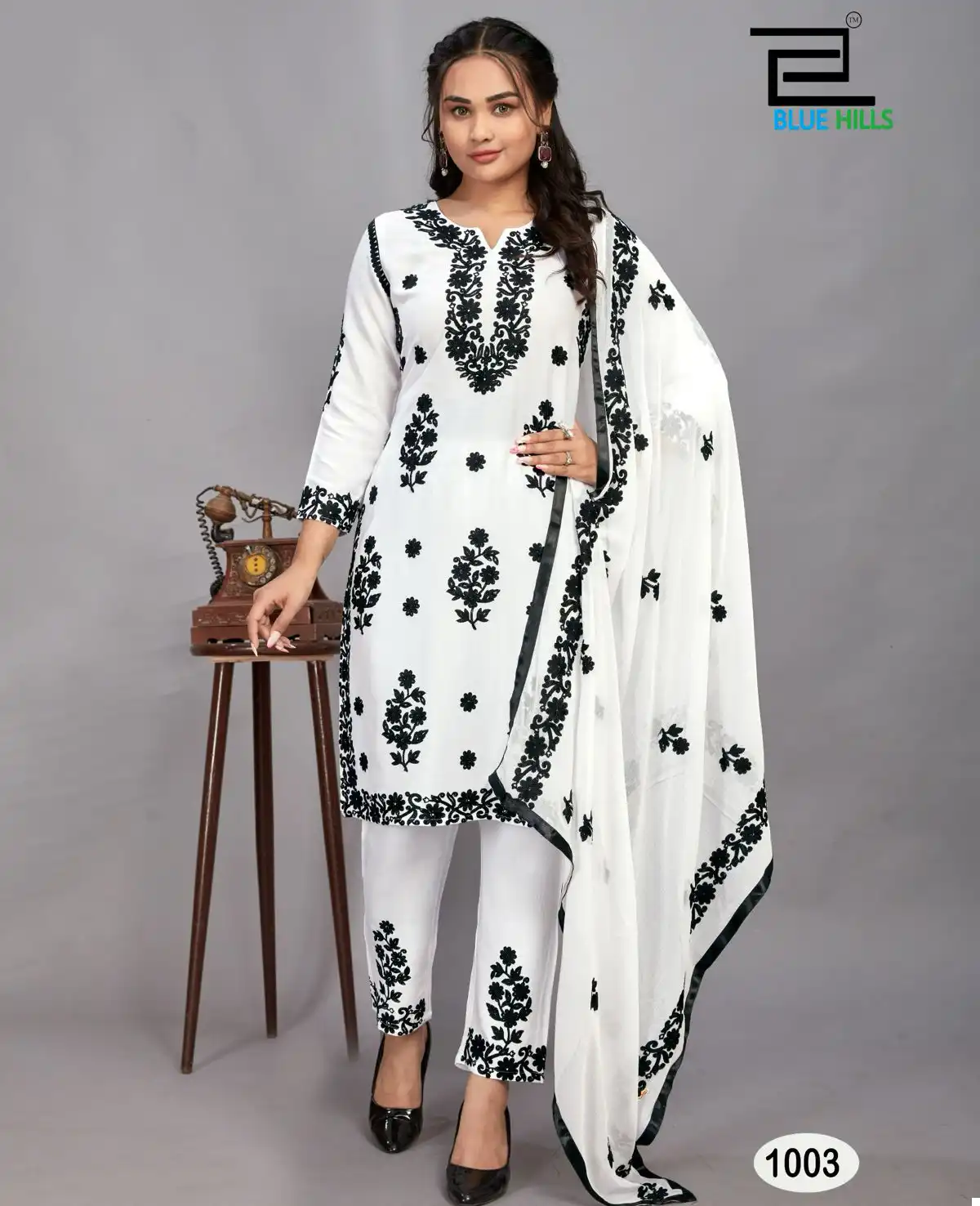 Blue Hills Black Bunny 14 Kg Rayon Wholesale Readymade Salwar Suit Catalog