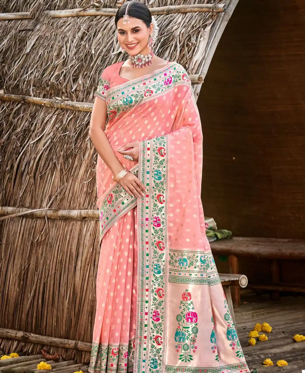 Bunawat Mora Piya Paithani Silk Wholesale Fancy Sarees Catalog