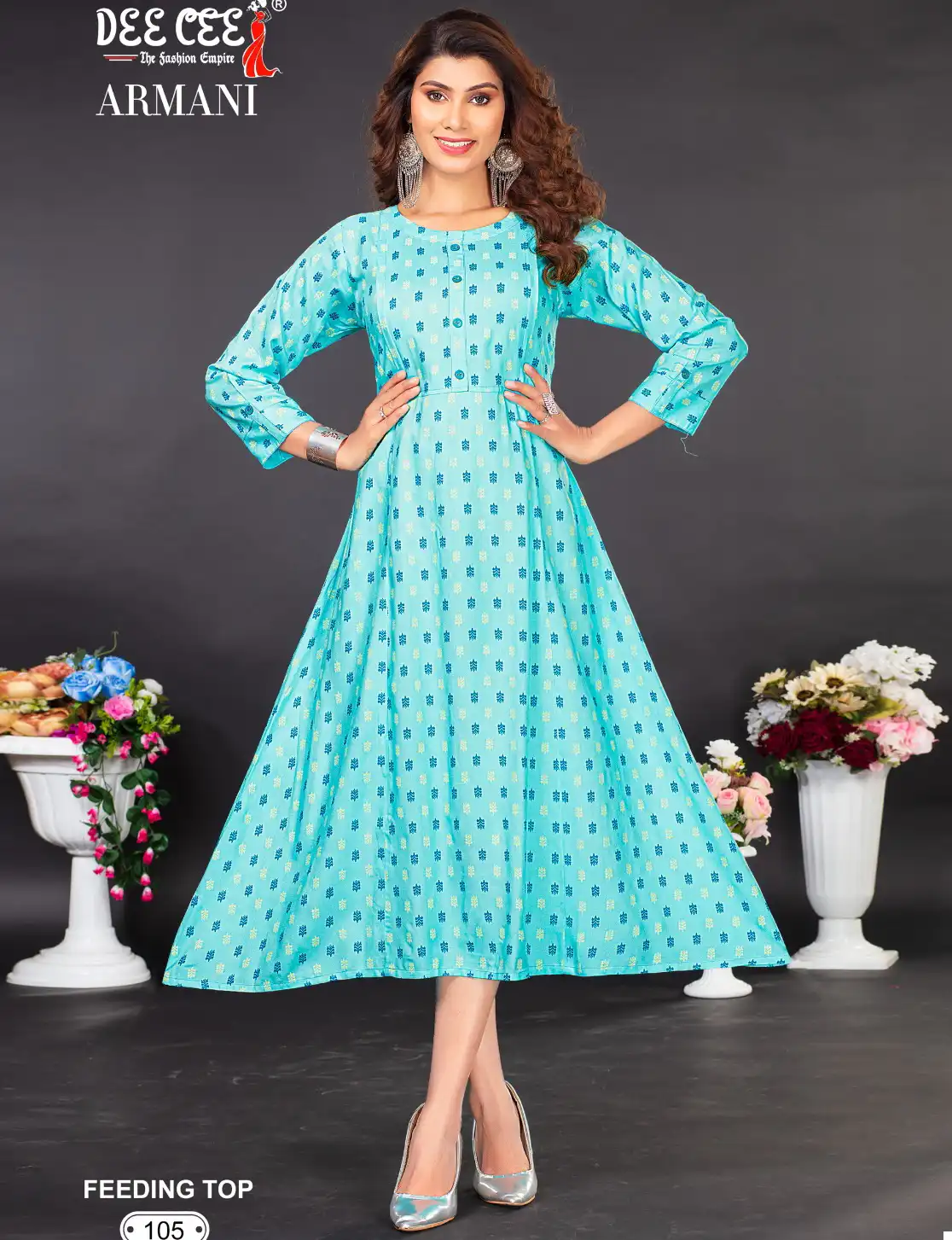 Deecee Armani Rayon Print Wholesale Anarkali Kurti Catalog