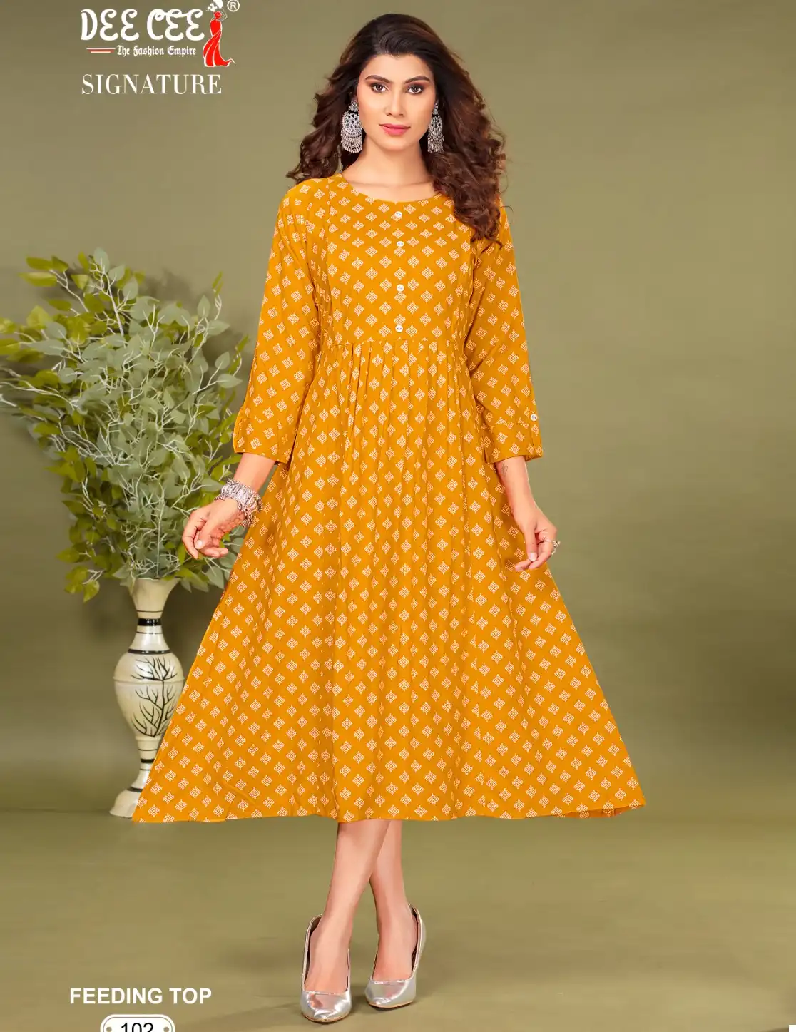 Deecee Signature Rayon Print Wholesale Long Kurti Catalog