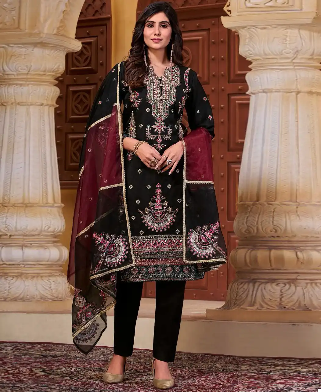 Deepsy Suits D No 2068 Organza Wholesale Pakistani Salwar Suit Catalog