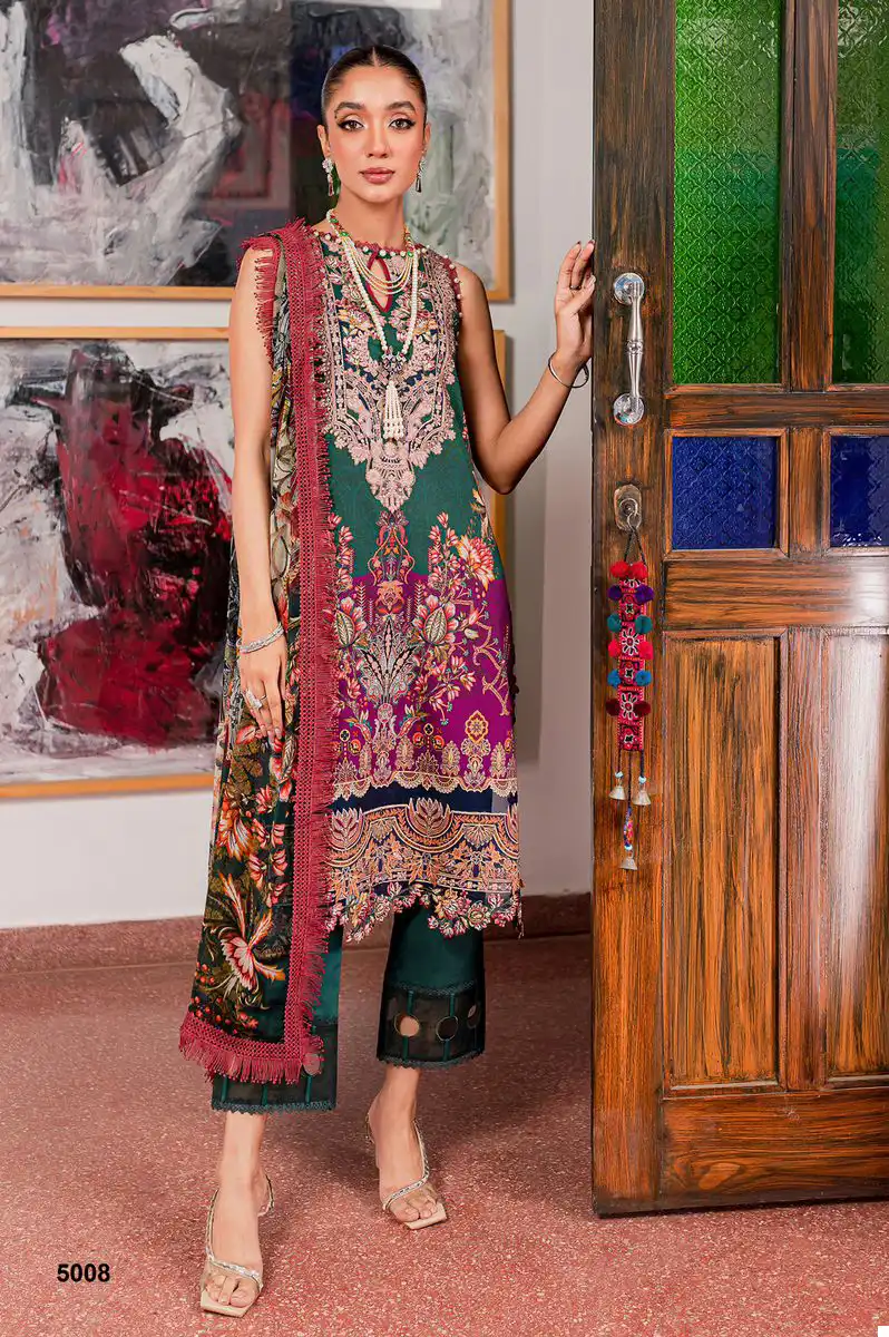 Deepsy Suits Jade Bliss Lawn 24 Pure Cotton Print Wholesale Pakistani Salwar Suit Catalog - Image 3