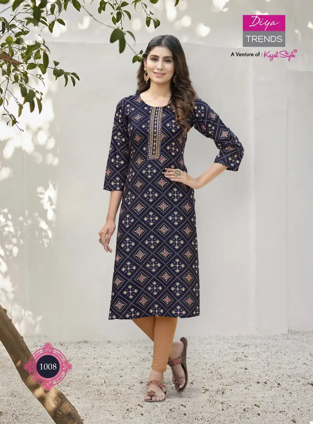 Diya Trends Kajal Style Pure Bsy Fiona Wholesale Kurtis Catalog - Image 11