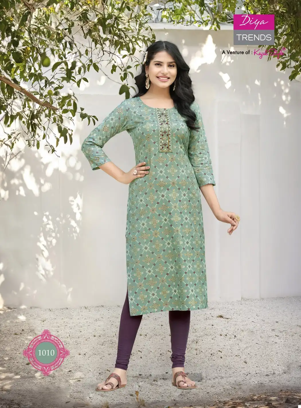 Diya Trends Kajal Style Pure Bsy Fiona Wholesale Kurtis Catalog - Image 12