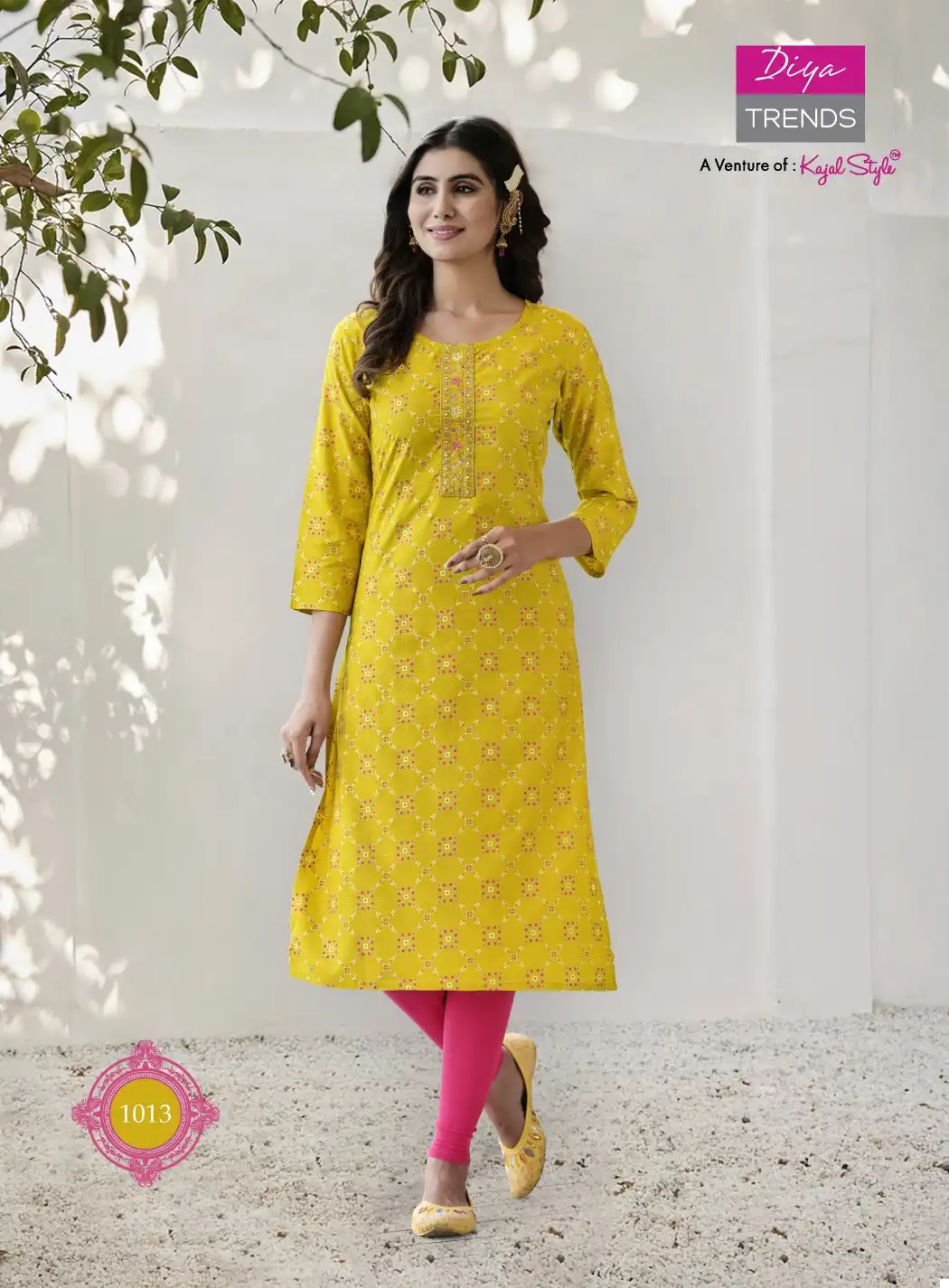 Diya Trends Kajal Style Pure Bsy Fiona Wholesale Kurtis Catalog - Image 15