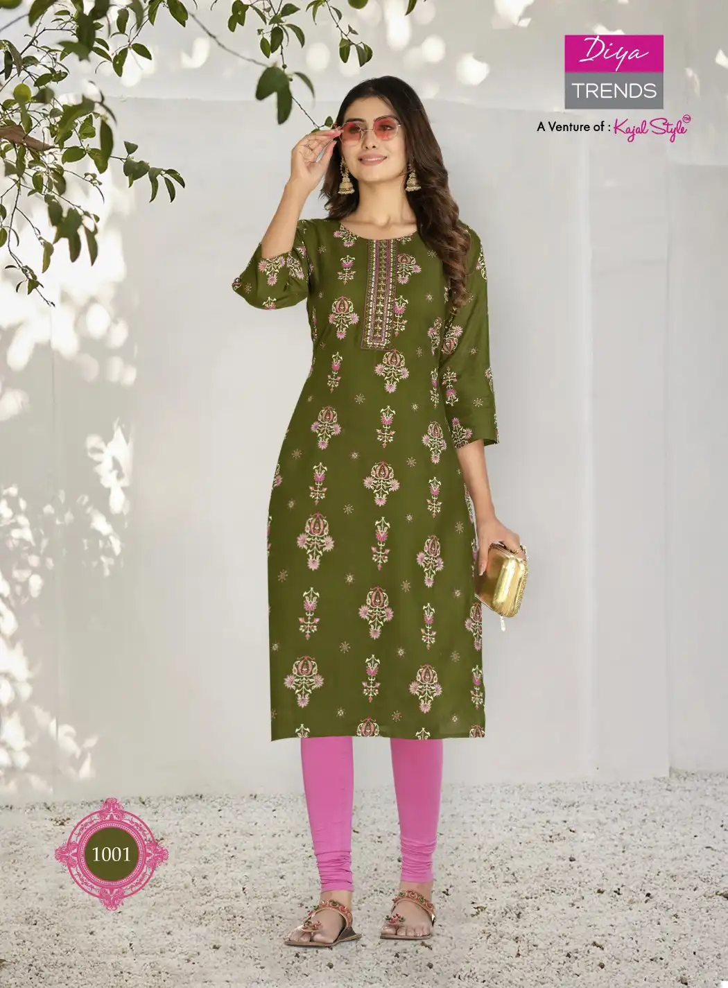Diya Trends Kajal Style Pure Bsy Fiona Wholesale Kurtis Catalog - Image 3