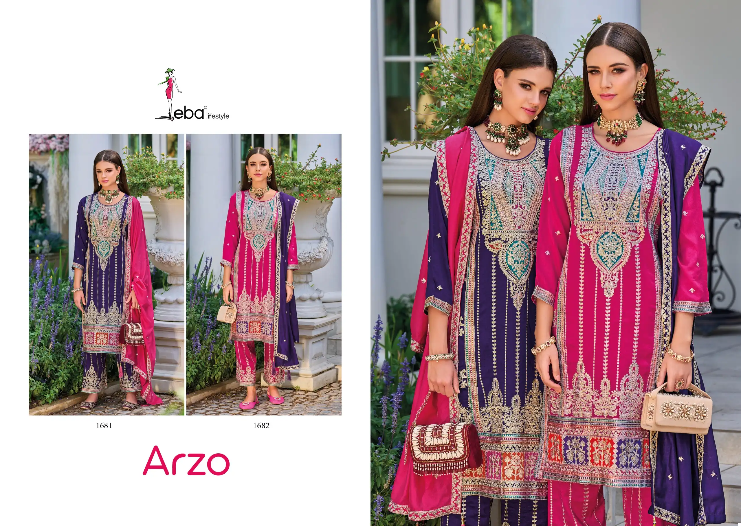 Eba Lifestyle Arzo Premium Silk Wholesale Designer Readymade Salwar Suit Catalog - Image 3