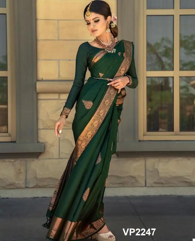 Fashion Berry Vp2247 Soft Lichi Silk Wholesale Fancy Sarees