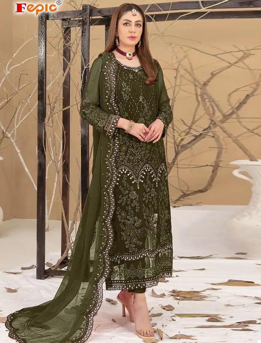 Fepic C 1777 Georgette Wholesale Pakistani Salwar Suit Catalog