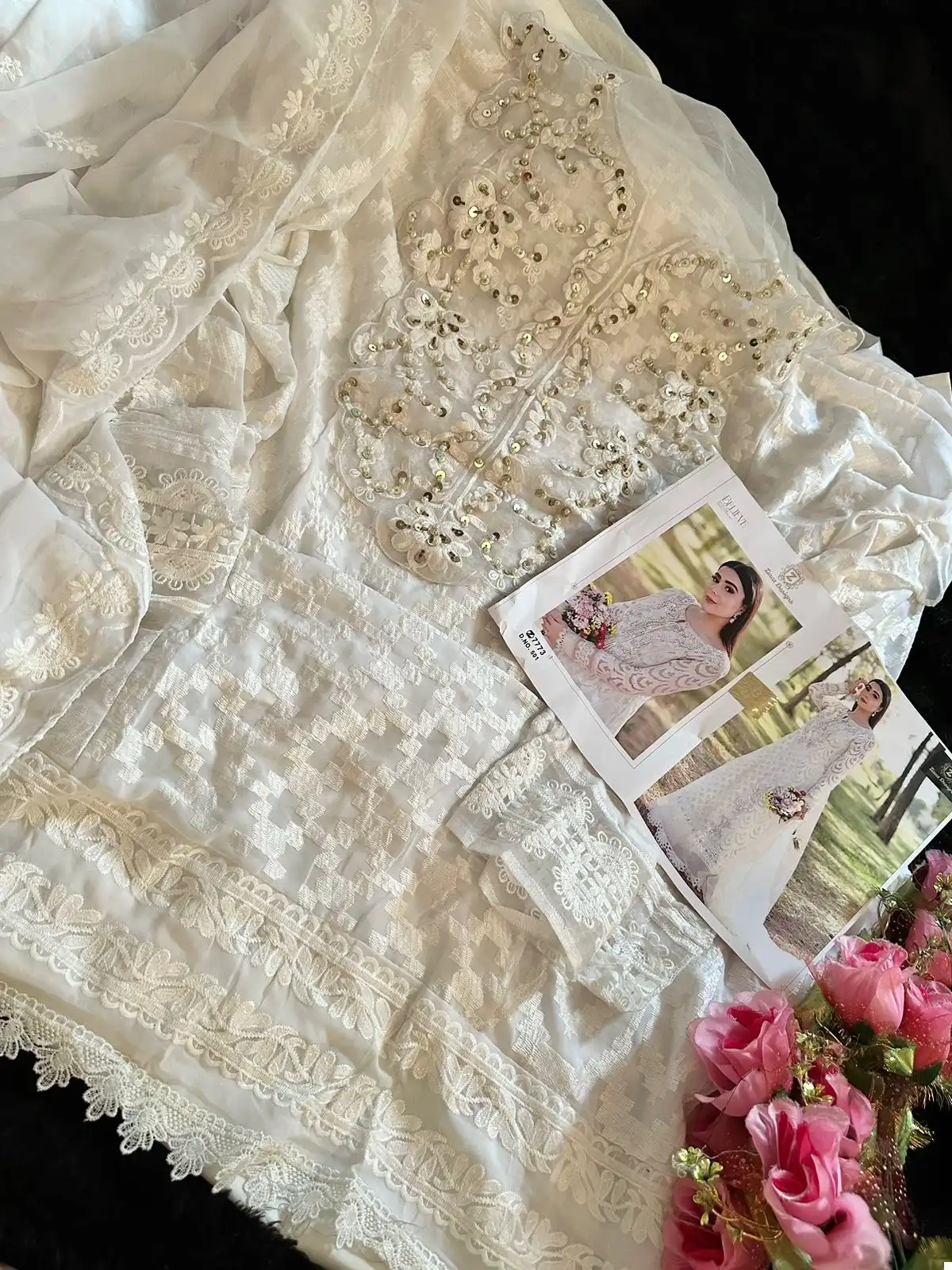 Ziaaz Code 501 Georgette Wholesale Pakistani Salwar Suit - Image 4