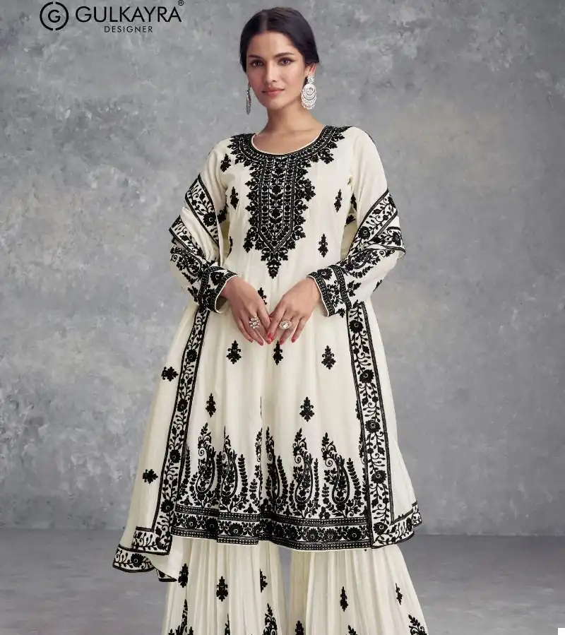 Gulkayra Designer Farana Real Chinon Wholesale Designer Readymade Salwar Suit Catalog