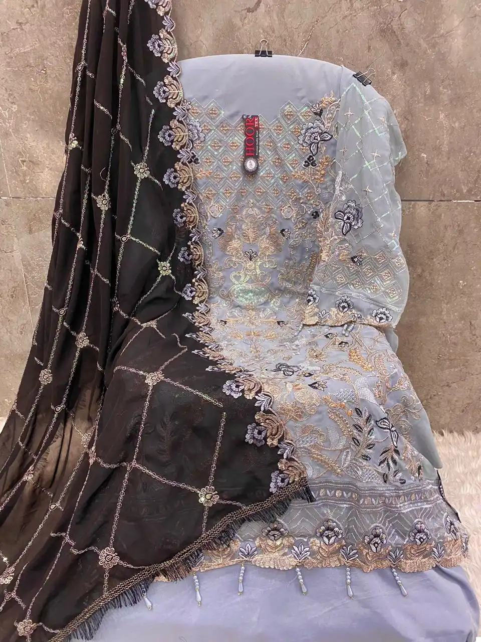 Hoor Tex H 199 Faux Georgette Wholesale Pakistani Salwar Suit - Image 2