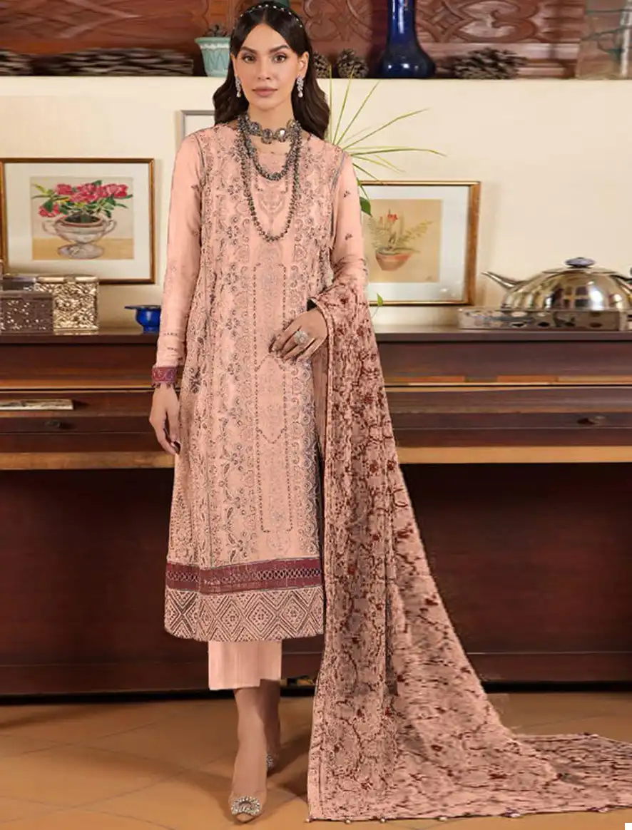 Hoor Tex H 222 Faux Georgette Wholesale Pakistani Salwar Suit Catalog