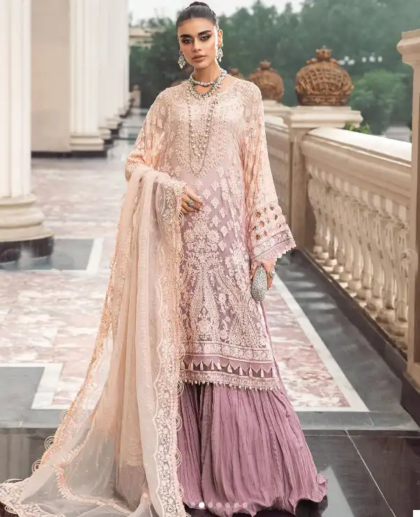 Hoor Tex H 232 Faux Georgette Wholesale Pakistani Salwar Suit Catalog