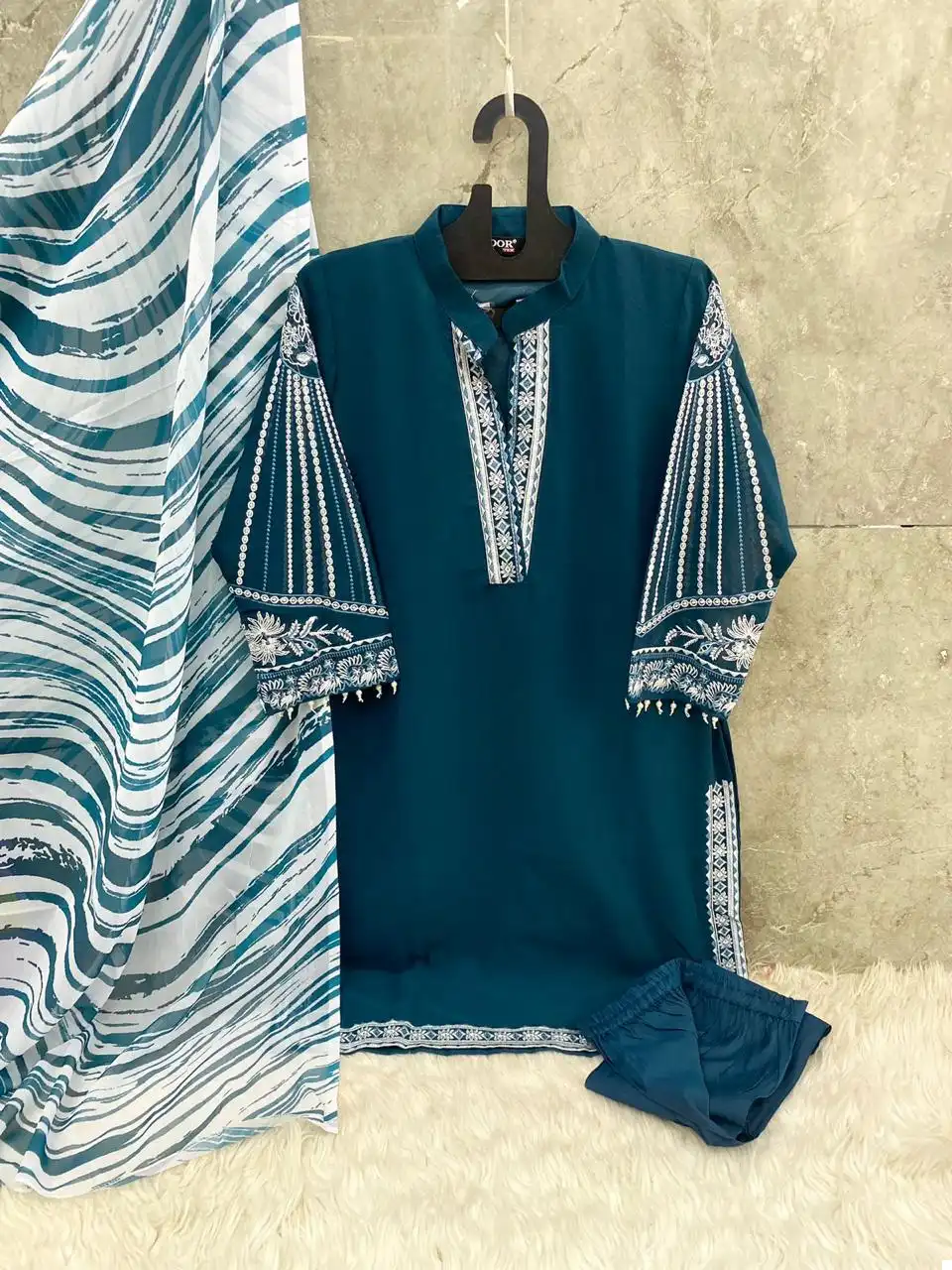 Hoor Tex Hf 36 Georgette Wholesale Pakistani Salwar Suit Catalog - Image 6