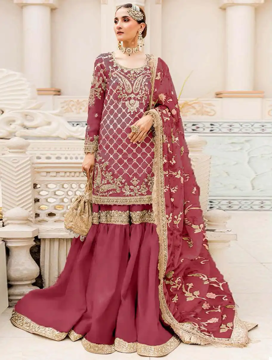 Hoor Tex Or 29 Heavy Organza Wholesale Pakistani Salwar Suit Catalog