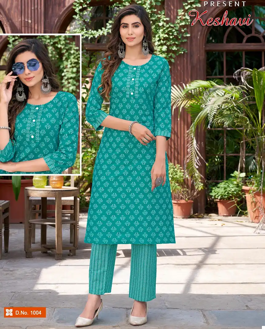 Jash Keshavi Vol 1 Cotton Wholesale Kurti with Pant Catalog
