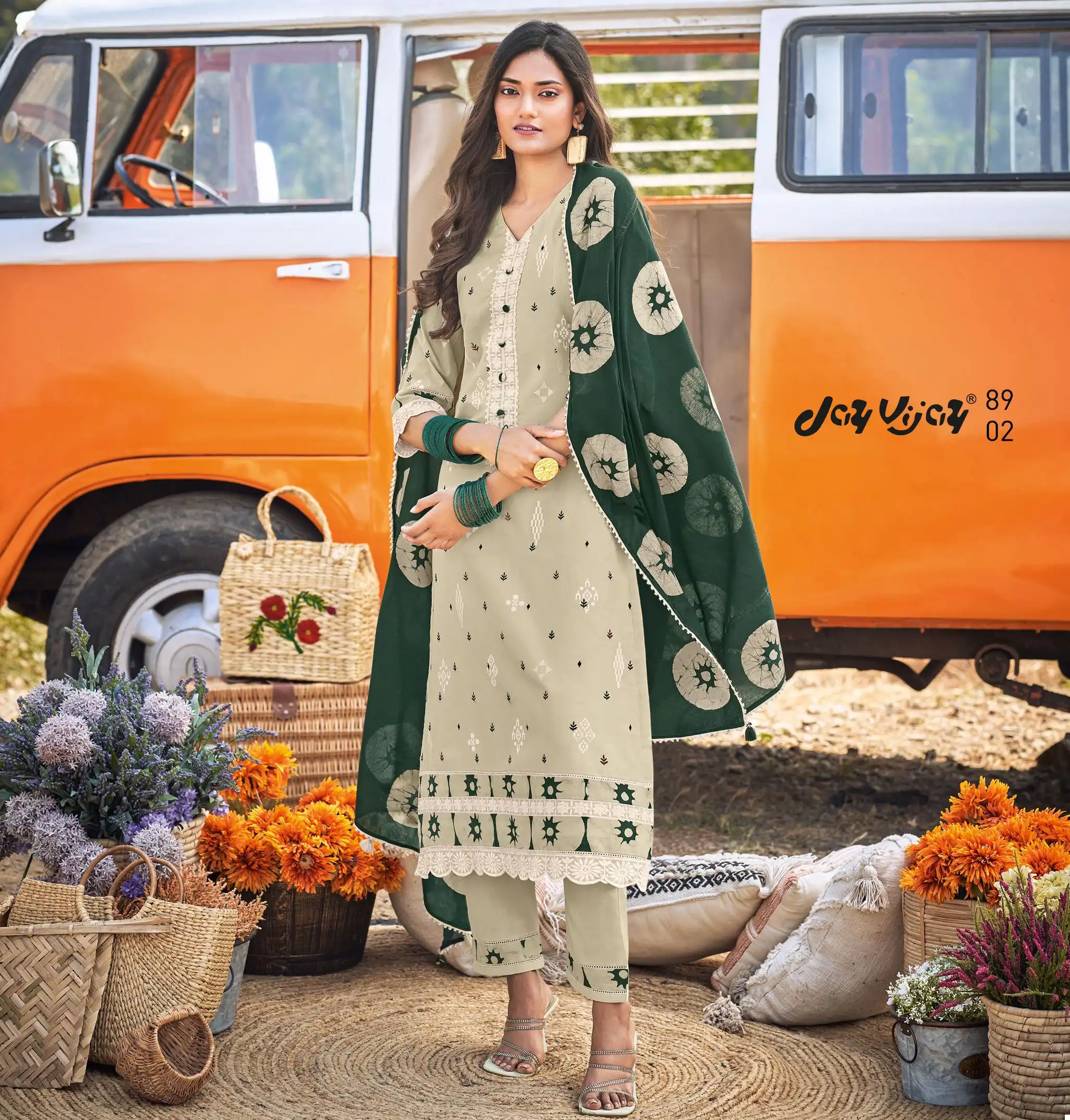 Jay Vijay Musafir Pure Cotton Khadi Block Print Wholesale Fancy Salwar Suit Catalog