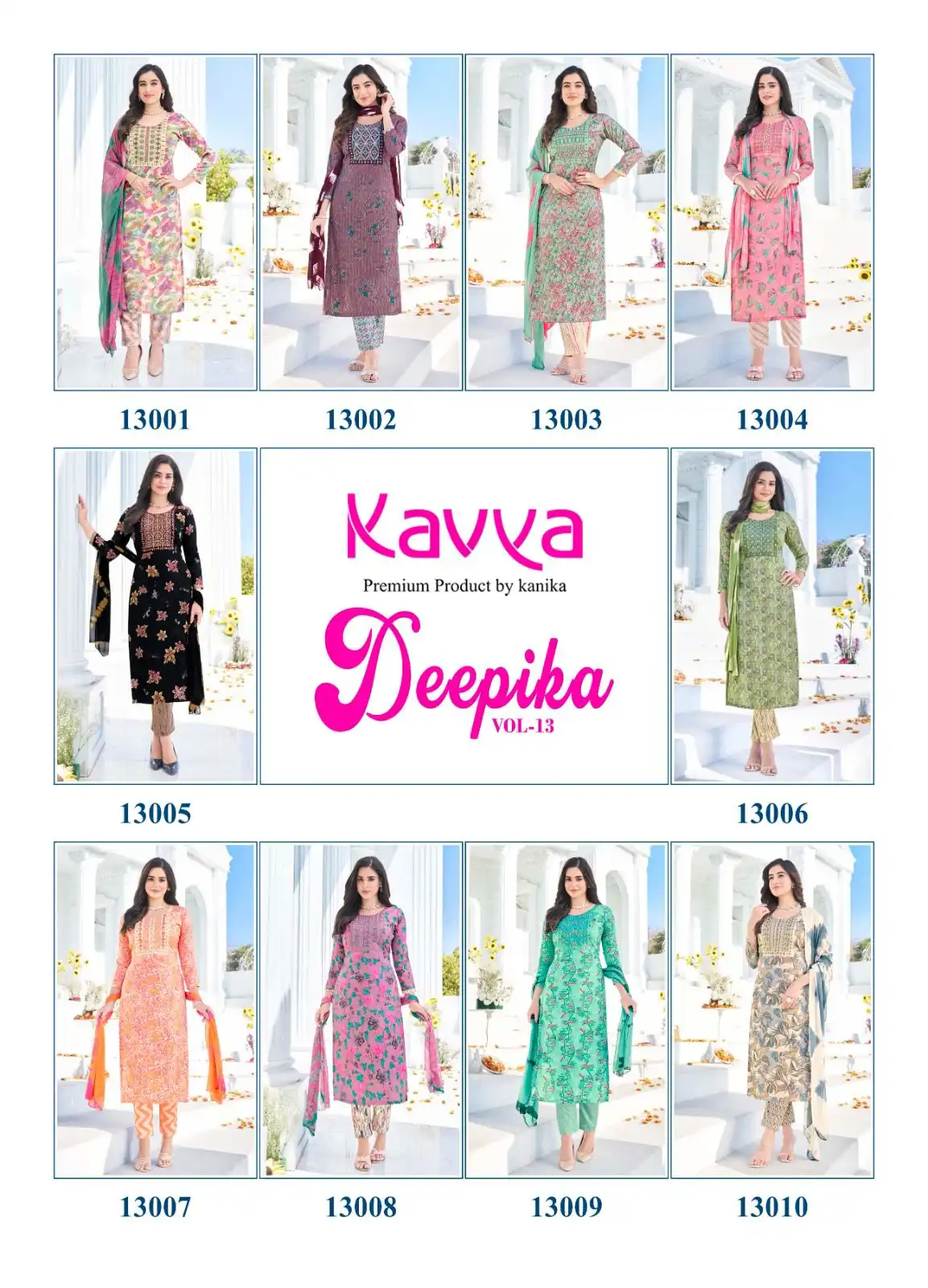 Kavya Deepika Vol 13 Premium Quality Capsule Wholesale Readymade Salwar Suit Catalog — Wholesale Salwar Suits, Kavya wholesale from Surat — view 11