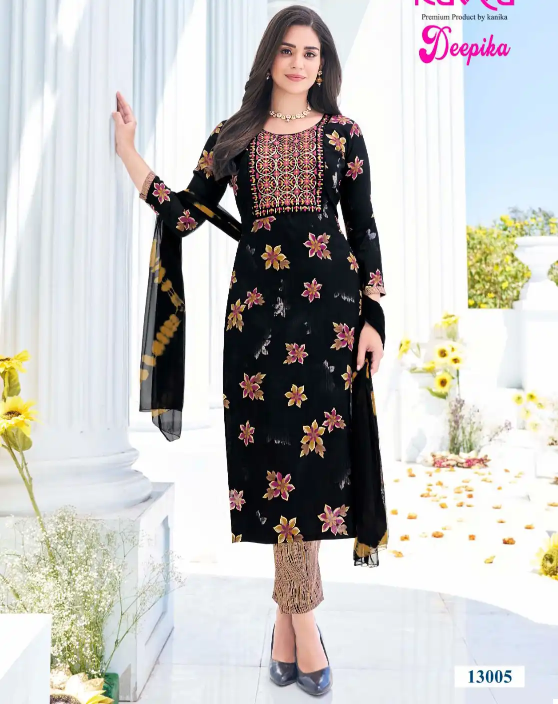 Kavya Deepika Vol 13 Premium Quality Capsule Wholesale Readymade Salwar Suit Catalog — Wholesale Salwar Suits, Kavya wholesale from Surat — view 1