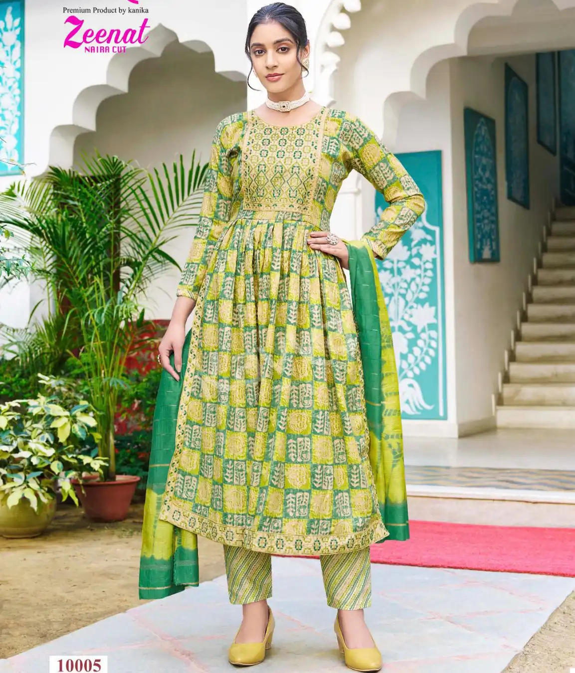 Kavya Zeenat Vol 10 Capsule Foil Print Wholesale Readymade Salwar Suit Catalog — Wholesale Salwar Suits, Kavya wholesale from Surat — view 1