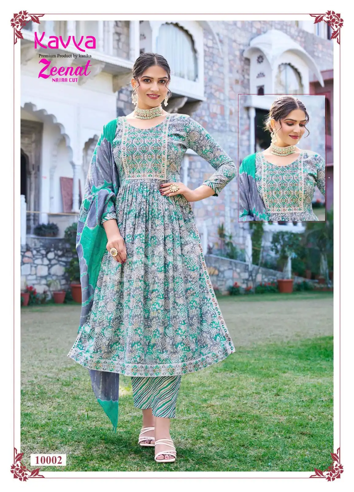 Kavya Zeenat Vol 10 Capsule Foil Print Wholesale Readymade Salwar Suit Catalog — Wholesale Salwar Suits, Kavya wholesale from Surat - Gallery Image 3