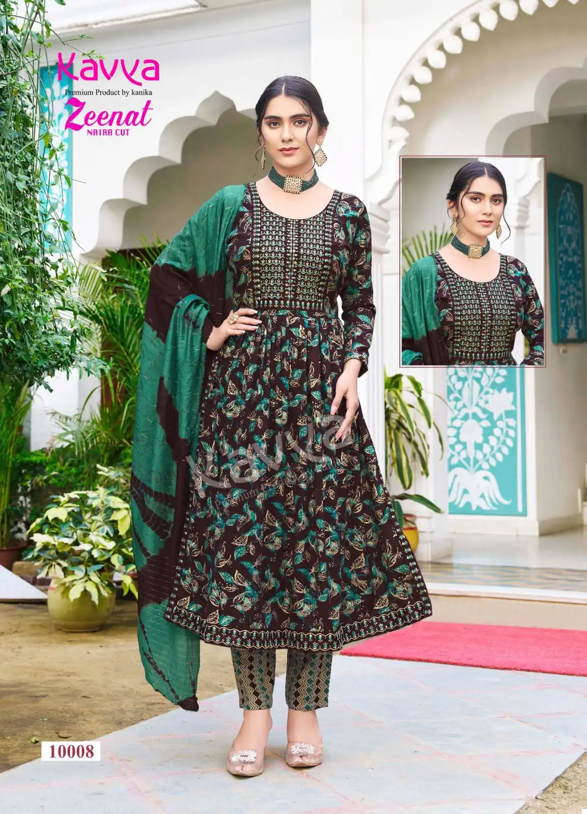 Kavya Zeenat Vol 10 Capsule Foil Print Wholesale Readymade Salwar Suit Catalog — Wholesale Salwar Suits, Kavya wholesale from Surat - Gallery Image 5