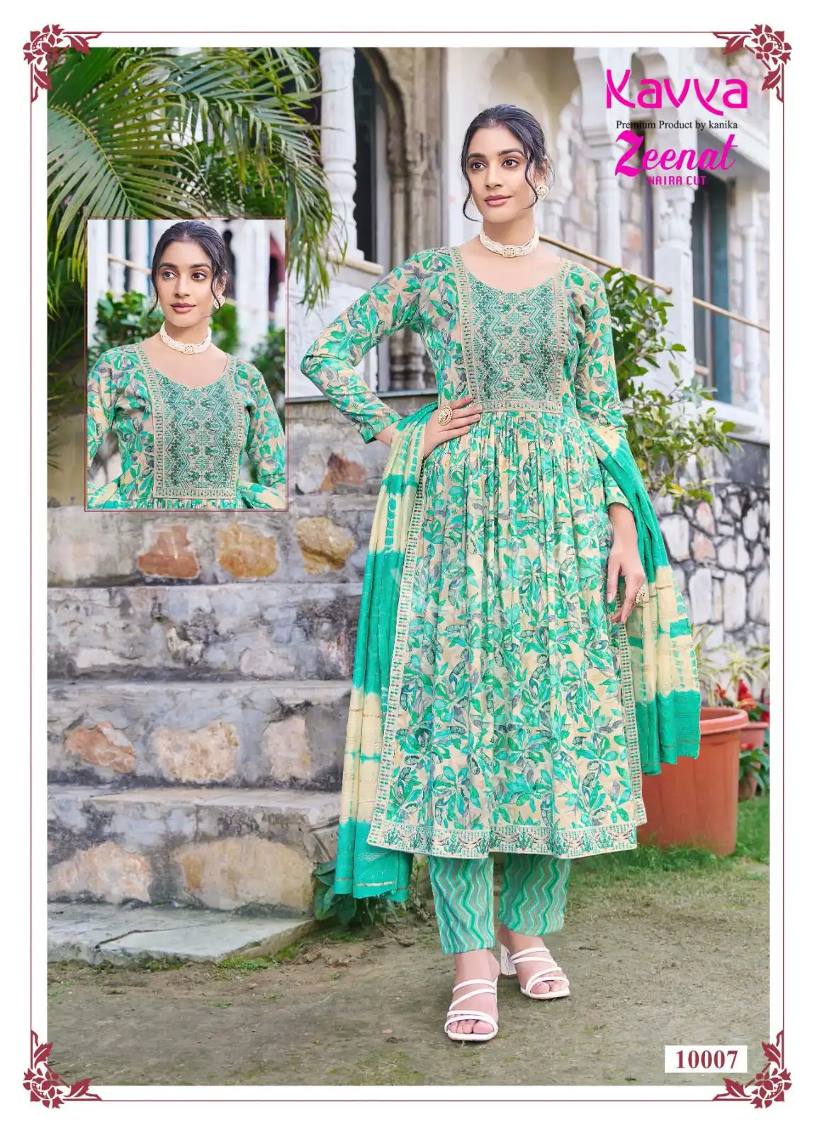 Kavya Zeenat Vol 10 Capsule Foil Print Wholesale Readymade Salwar Suit Catalog — Wholesale Salwar Suits, Kavya wholesale from Surat - Gallery Image 6