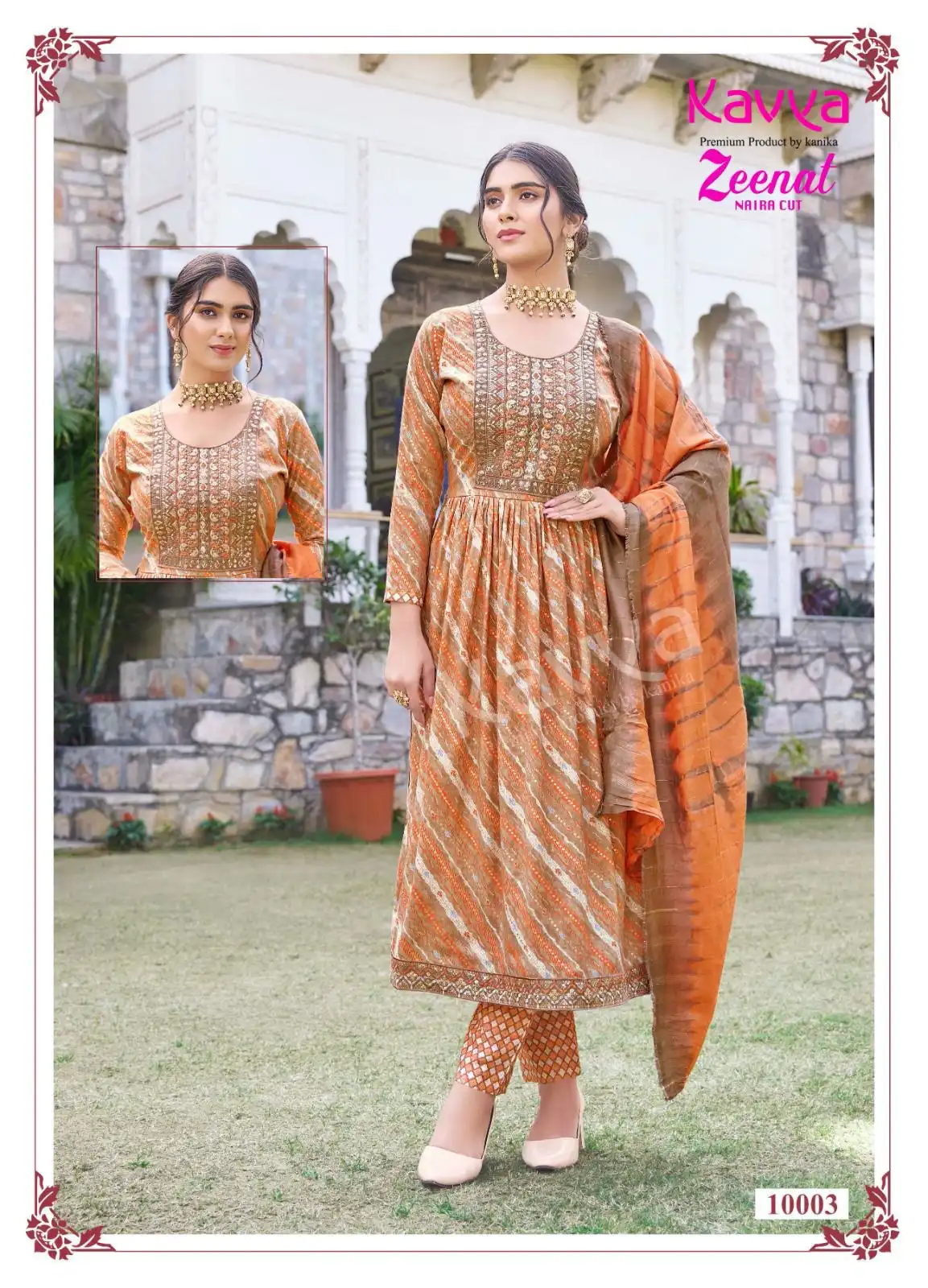 Kavya Zeenat Vol 10 Capsule Foil Print Wholesale Readymade Salwar Suit Catalog — Wholesale Salwar Suits, Kavya wholesale from Surat - Gallery Image 9