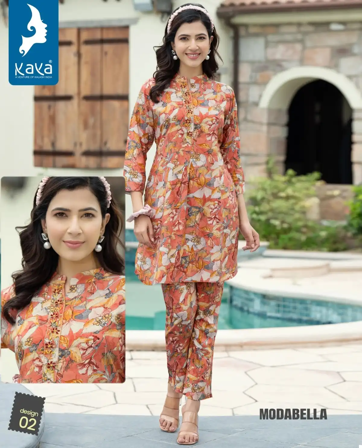 Kaya Modabella Rayon Wholesale Fancy Wear Co Ord Set Catalog