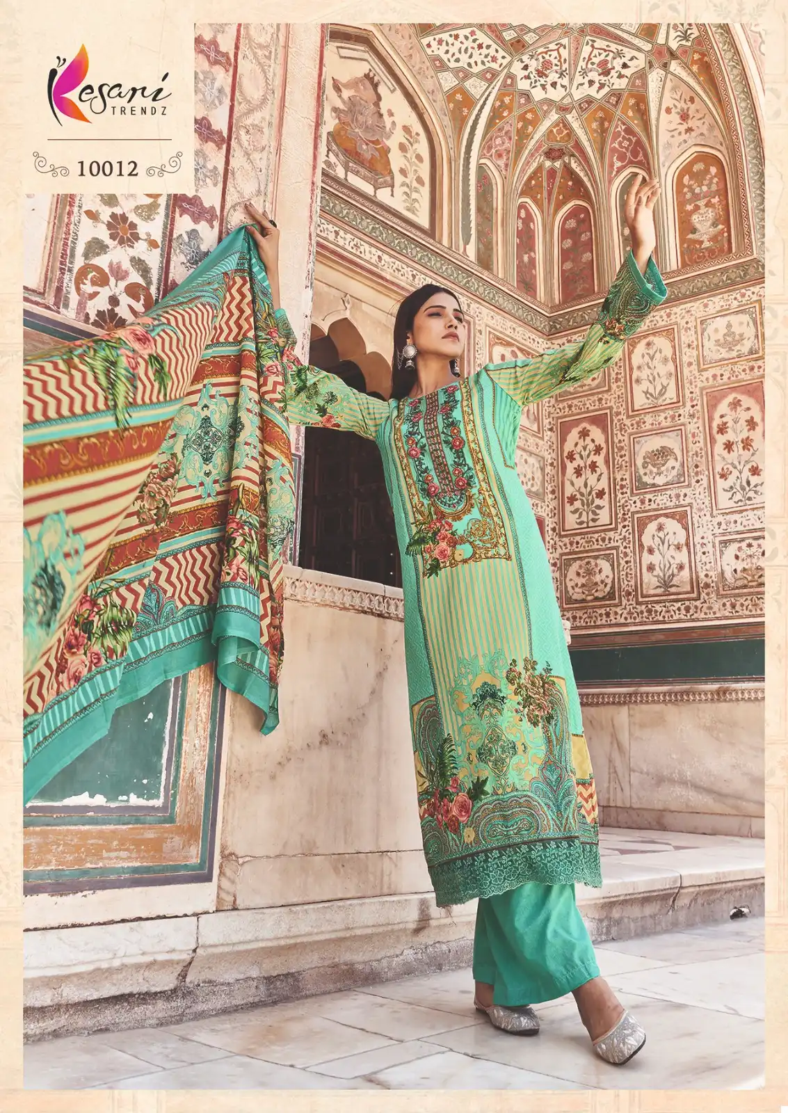 Kesari Trendz Jashn E Bahar 2 Jam Satin Fancy Wholesale Salwar Suit Catalog - Image 2