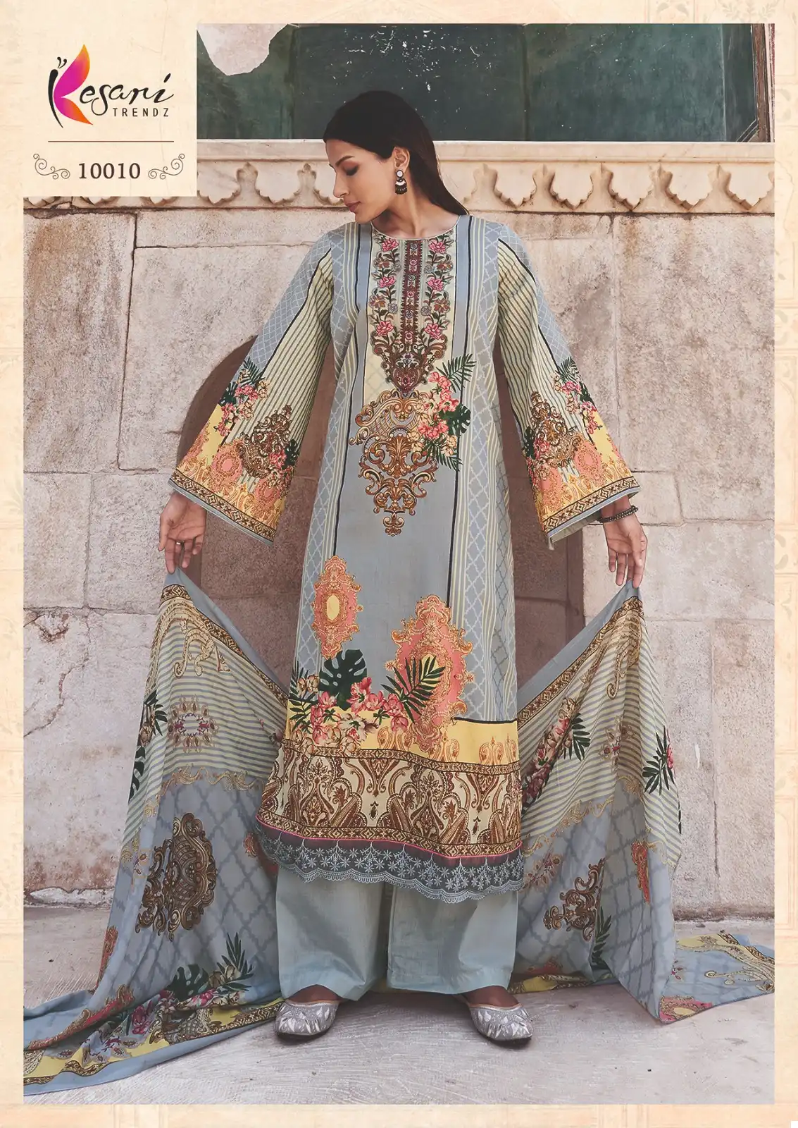 Kesari Trendz Jashn E Bahar 2 Jam Satin Fancy Wholesale Salwar Suit Catalog - Image 3