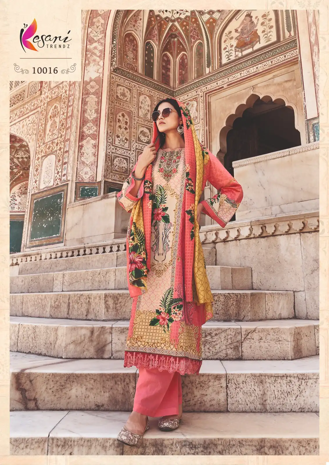 Kesari Trendz Jashn E Bahar 2 Jam Satin Fancy Wholesale Salwar Suit Catalog - Image 6